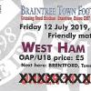 Braintree Town v West Ham United Ticket