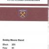 West Ham United v Manchester City Ticket