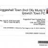 Coggeshall Town v Ipswich Town Ticket